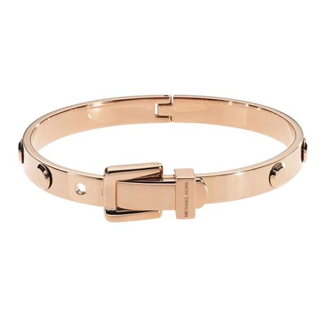 michael kors rose gold buckle bracelet uk|Michael Kors gold bangle.